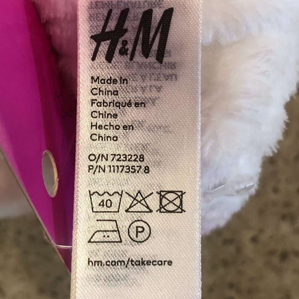 H&M Beauty Hair Band Headband Cute Cat Ear White Spa Facial Skincare Makeup - Picture 9 of 11
